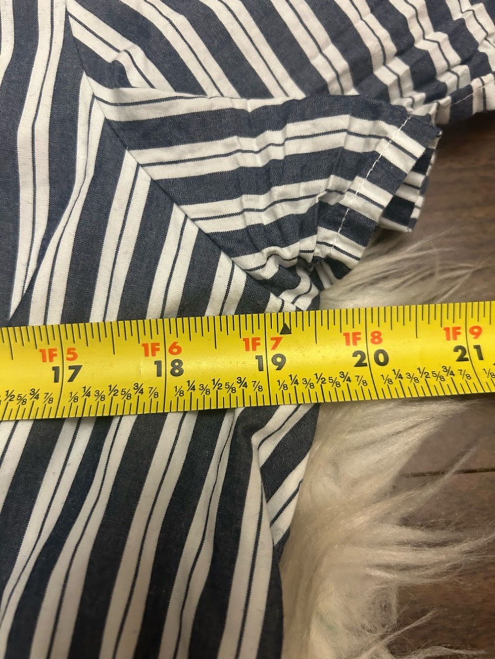 QUINCE 100% Organic Cotton Poplin Tiered Maxi Dress In Hudson Stripe Pockets - Picture 14 of 16